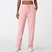 Women's Wide Leg Comfortable Trousers High Waist Drawstring Loose Sweatpants Casual Fashion Pants with Pockets Pink