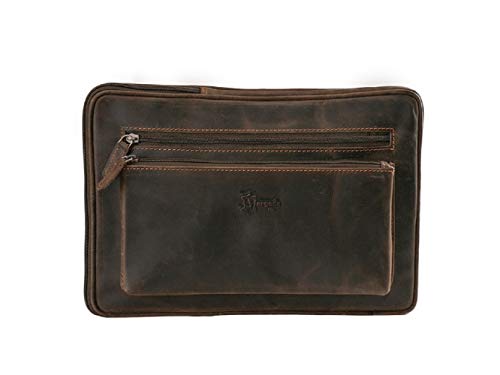 Morgado Leather Funda Ipad  unisex  piel vacuno engrasado.  Color marrón