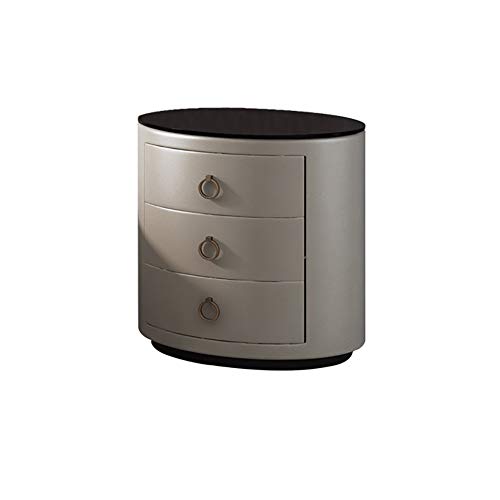 Bedside table scandinave meuble de chevet rond gain de place