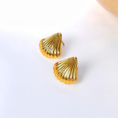 Image of Rubans Demi Fine Stainless Steel Stud Earrings Daily Gift for Women & Girls