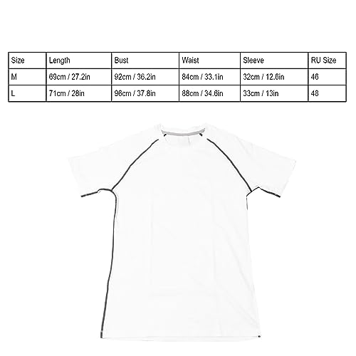 Zisemeil Chemise Athlétique à Manches Courtes pour Hommes, Soutien Fiable, Anti-transpiration, Slim, Basket-ball, Fitness (#2) – vue 6