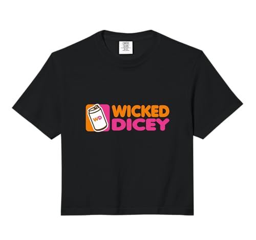 Wicked Dicey Donut Style Comfort Colors Crop Top