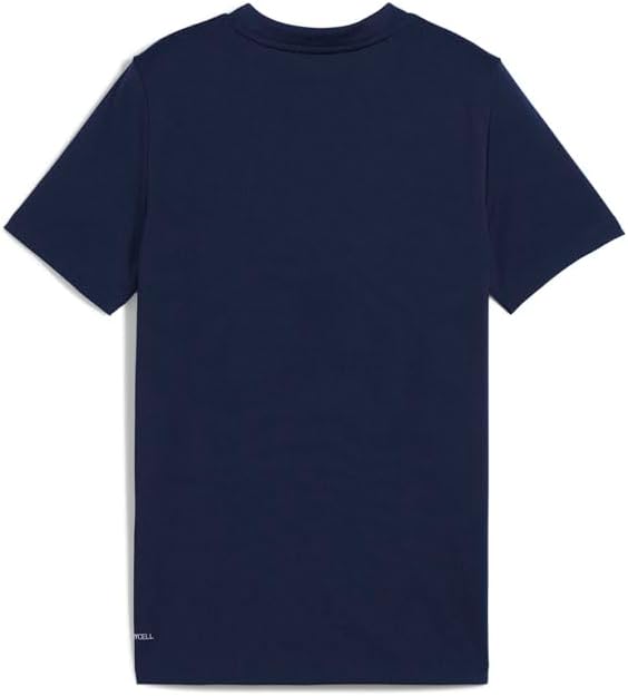 PUMA Kids Boys Train All Day Essentials Crew Neck Short Sleeve Casual Tops Casual - White