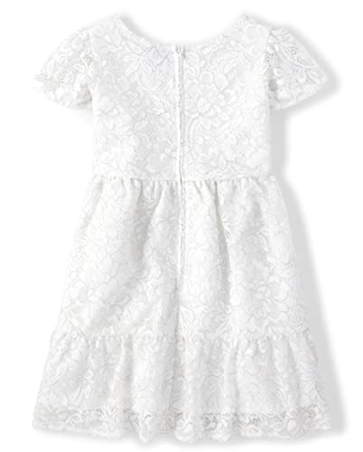 The Children's Place,Short Sleeve Fashion Dress,Light Grey,Large (10/12)2