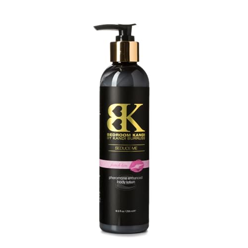 Bedroom Kandi Body Lotion | Pheromone Enhanced Moisturizing Body Lotion by Kandi Burruss | Nourishing Olive Oil, Coconut Oil, Shea Butter | French Kiss Scent | Unisex Scent Bath & Body Product 8.5 oz