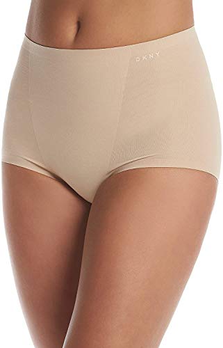 Preisvergleich Produktbild DKNY Damen Classic Cotton Smoothing Brief Slip, Cashmere, X-Large