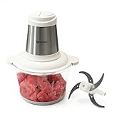 Simplus Zerkleinerer Elektrisch 1.8L, Edelstahlgehäuse, 420 Edelstahlmesser, 2...