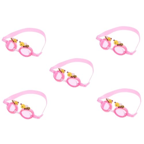 Lunettes de natation anti-buée lot de 5 pour enfants confortables