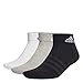 Produktbild adidas, Cushioned Sportswear Ankle Socks 6 Pairs, Socken, Mittel Graue/Weiß/Schwarz, Xl, Unisex-Adult