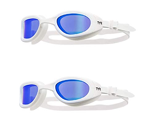 TYR Sport Special Ops 2.0 Polarized Swimming Goggle (White, 2-Pack)