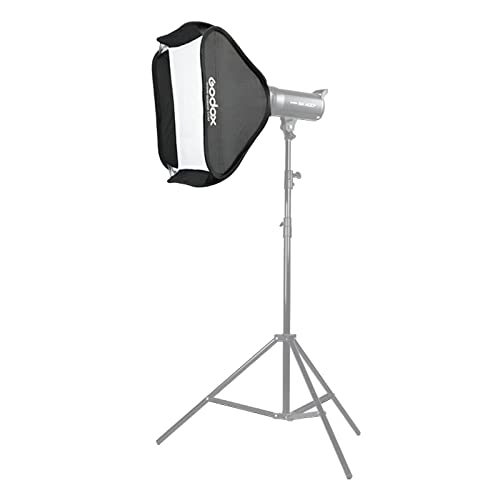 Godox Softbox 24\" x 24\" Quick Release Foldable Square Soft Box with Bowens Mount Speedring Adapter for Photography Studio Lighting (60cm x 60cm)