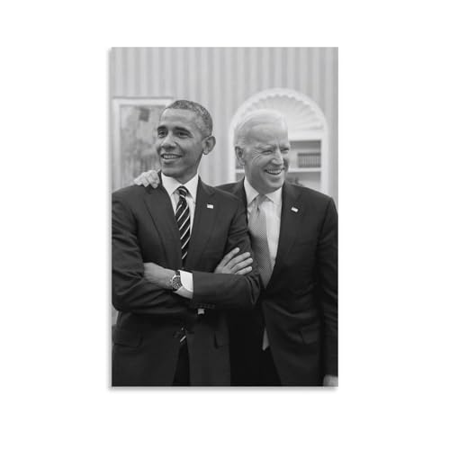 Póster decorativo de Joe Biden Obama, lienzo para pared e impresión artística moderna para dormitorio familiar, 40 x 60 cm