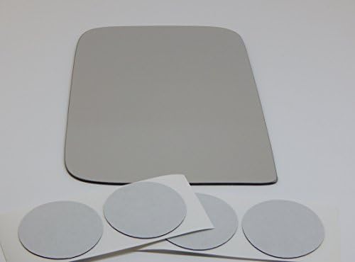 Fits 97-02 Wrangler, TJ, Left Driver, Replacement Mirror Glass Lens with Adhesive, USA