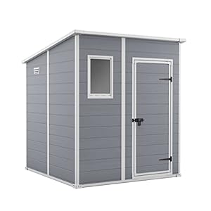 Keter Manor Pent Garden Storage Shed 6ft x 6ft – Grijs