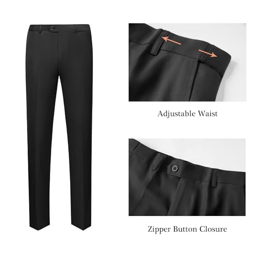 UNINUKOO Men's Suit 2 Piece Floral Paisley Regular Fit Tuxedo Suits for Men Dinner Party Jacket Pants Set4