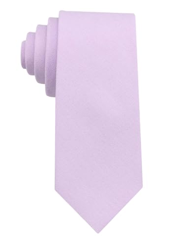 Image of Mens Solid Linen Ties - Slim Pattern Necktie for Men Wedding Groomsmen