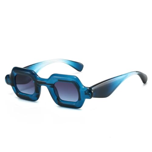Lunettes de soleil punk UV400 vintage bicolores pour un style rétro unique
