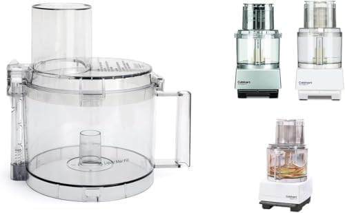 Cuisinart Replacement Tritan Work Bowl & Cover (DLC-865AGTXT1 & DLC-877BGTXT1) – Fits Models DFP-11, DLC-8S, DLC-8SBCYP1, DLC-8SY Only (Fits Pictured Models Only, OEM Part