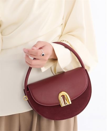 Leather Tote Bag Clutch Purse for Women Saddle Bag Crossbody Handbag Small Top Handle Purse Shoulder Handbag Clutch Satchel4