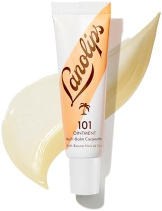 Lanolips 101 Ointment - Lanolin Lip Balm for Smooth, Hydrated & Healthy Lips - Multipurpose Lip Ointment with Lanolin Oil for Dry Lips, Cuticles & More - Coconutter (0.35 oz)
