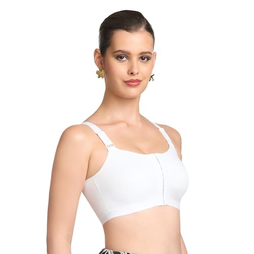 Image of TRYLO Cotton Riza Women's Non-Padded Non-Wired,Full Coverage,Seamless Front Open Bra