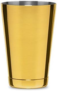 Cocktail Kingdom® Koriko® Small Weighted Shaking Tin - Gold-Plated / 18oz (532ml)