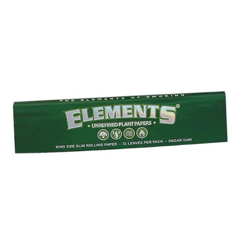 ELEMENTS GREEN ROLLING PAPERS KING SIZE SLIM (3)