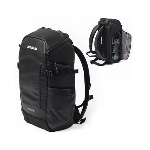 Image of NANUK N-PVD 18L Backpack Camera Bag for Photographers - Hardshell & Highly Water-Resistant | Fits 1 to 2 Camera Bodies, 2 Lenses, Tripod, 14 inch Laptop, & More | 18l Water-Repellent Camera Backpack, Fits 1-2 Bodies, 2 Lenses and 14 Laptop, Removable Tri-Base Dividers, Eva Base