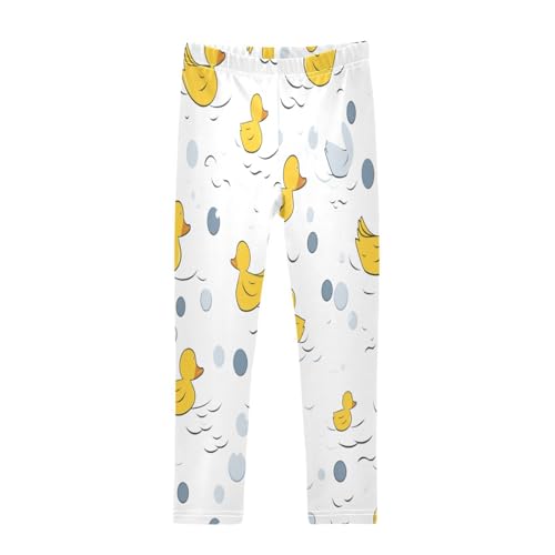 Toddler Girls Leggings Printed Yoga Pants Leggings Yellow Duck Blue Ball for Kids