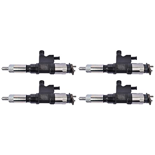 Woosphy 095000-5471 4Pcs Fuel Injectors Replacement for Isuzu NPR NPR-HD 4HK1 4 CYL Diesel 5.2L 4.8L 2001-2007 973297035 086547479165
