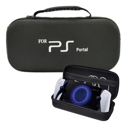 Case Bag Bolsa de Viagem Estojo de Transporte Proteção Compatível com Ps Portal Remote Player Ps5 (Preto)
