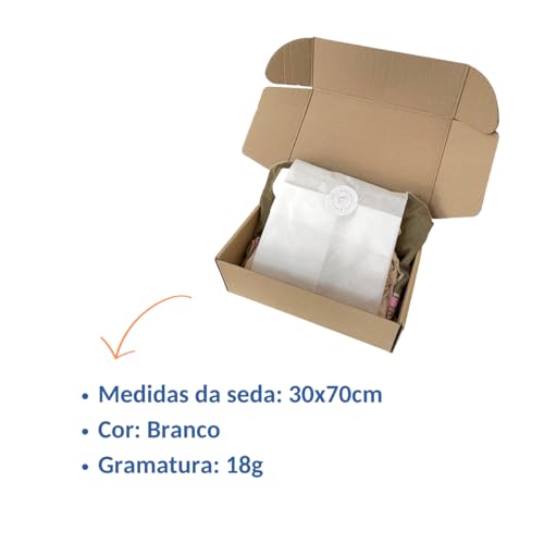 Papel de Seda Para Roupas Sapatos 30x70cm 100 Folhas