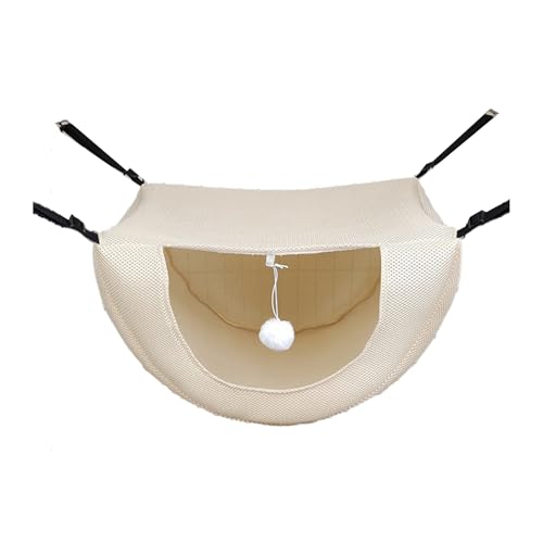 ぶら下がっているハンモック通気性メッシュペットスイングベッドハビタット装飾寝ているスイングベッド子猫ケージアクセサリー