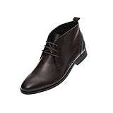  FRETZ men Sven Desert Boots  dunkel-braune Leder Schnürschuhe für Herren  für Business- und Casual-Outfits, Anzug & Jeans  hochwertiges Rindsleder, modisches Mokka  Größe 44