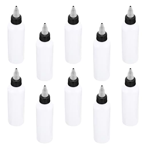 ULTECHNOVO 20St Plast Små Klämflaskor Med Tips Caps Och Mätning Hållbar Plast Squirt Flaska För Ketchup Sau. Dressings 120Ml