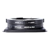 Dieser Adapter ist 17 mm kürzer als der Standard-M645toALPA-Adapter; erfordert 17-mm-Shift-Adapter für die Montage