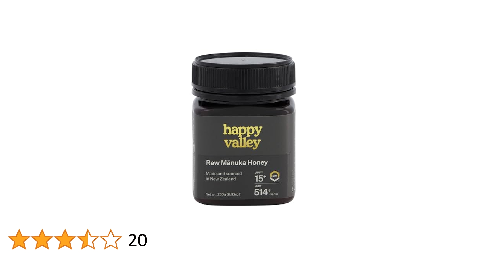 マヌカハニー UMF™ 15+ 250g Amazon | プレミアム マヌカハニー UMF 15+ 250g MGO 514+