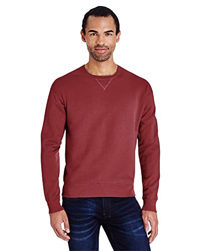 Image of Garment-Dyed Crewneck Sweatshirt by ComfortWash by Hanes