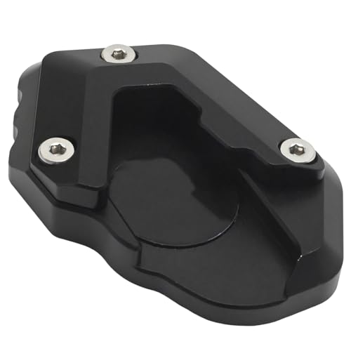 Extension béquille BMW R1300GS : plaque aluminium noir 2023-2025