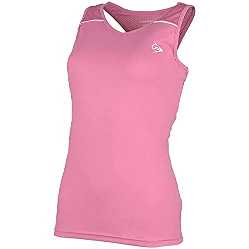 Débardeur Dunlop Performance rose stretch et respirant, haut de sport léger taille 1