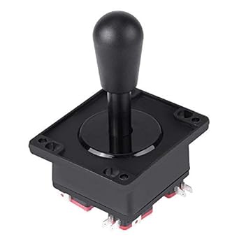 Walfront Joystick with Microswitch 4/8 Way Switchable Game Controller Joystick for ARCADE Machine Builds PC Fighting Games and DIY Projects