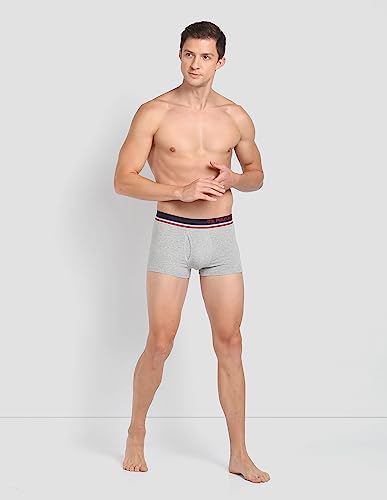 Image of U.S. Polo Assn. Mens Solid Cotton Spandex I014 Trunks - Pack of 2