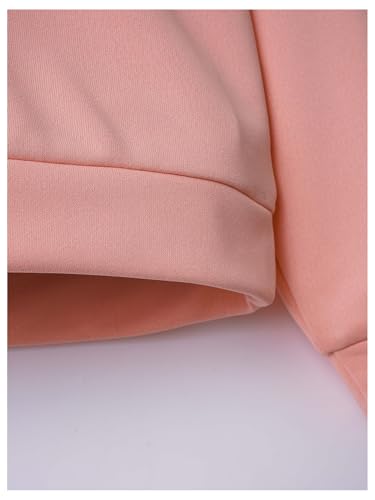 MakeMeChic Girl's Bow Print Crew Neck Sweatshirt Long Sleeve Active Pullover Top4