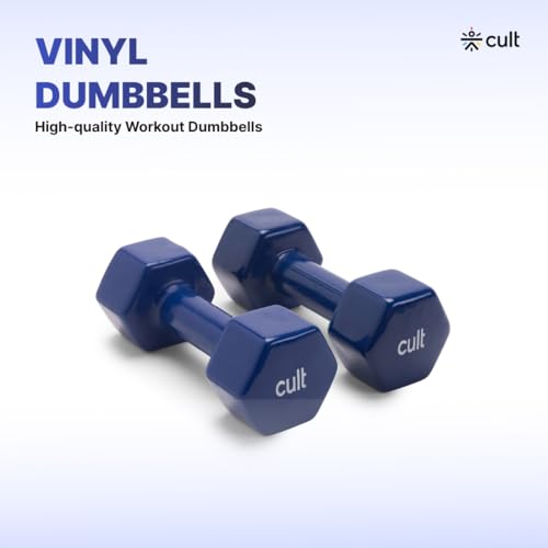 Image of Vinyl Dumbbell 5Kg x 2 Blue
