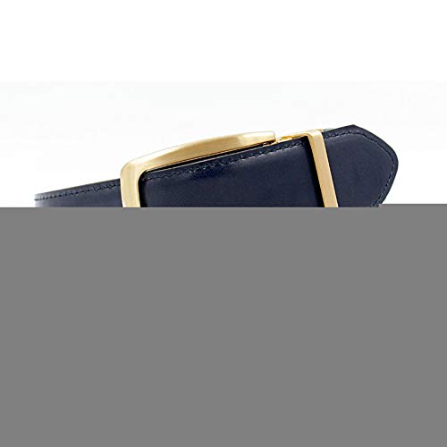 Ceinture homme réversible en cuir véritable noir et marron avec boucle laiton