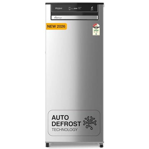 Image of Whirlpool 192 L 3 Star Vitamagic PRO Frost Free Direct-Cool Single Door Refrigerator (215 VMPRO PRM 3S RADIANT STEEL-Y, Silver, Auto Defrost Technology, 2026 Model)