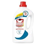 Omino Bianco - Detersivo Lavatrice Igienizzante Liquido, 50 Lavaggi, Igienizza i Capi e Rimuove Germi e Batteri, 2000 ml