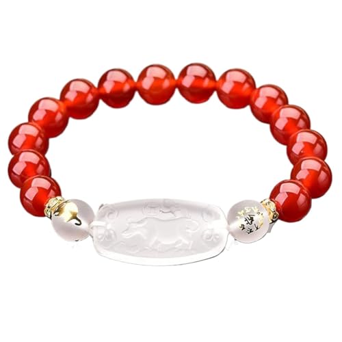 Bracelet en agate rouge Reiki et quartz pour harmoniser le chakra au quotidien