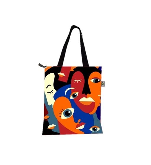 JELLIFY Eye Printed Canvas tote bag with zip for womens/Girls (16 inch x 14 inch)/shopping bag/Reusable Bag (B0C6QT95T8) Amazon Price History, Amazon Price Tracker