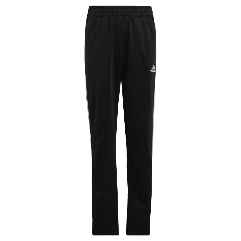 adidas Boys' Plus Size Tricot Jogger Pants, Iconic Adi Black, Small (8 Plus)
